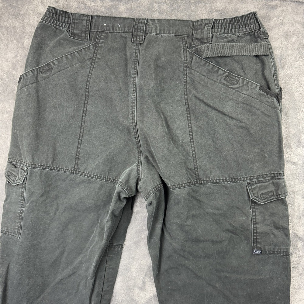 5.11 Tactical Cargo Pants Mens 39x30 Black Cotton Canvas Utility Workwear - Picture 4 of 11
